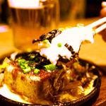 まる福 - オリジナル豆腐ステーキ！ビールに良く合います