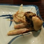 うなぎ 魚政 - 肝は山葵醤油