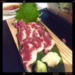 長屋門 桒はら - 特上馬刺し 刺し加減いいね(⑅˃◡˂⑅)