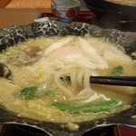 ばんどう太郎 - 白まる味噌煮込みうどん(\1,050)