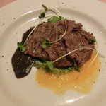 ル・ヨシマサ - 山口県産黒毛和牛のモモ肉のサラダ仕立て、２０１５年６月２１日