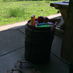 time&space 愛宕下 - お庭にはけん玉やシャボン玉がありました