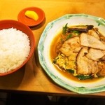 多津屋 - ダブルカレー　チャーシュートッピング