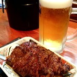 居酒屋 武双 - 牛レバーと生ビール