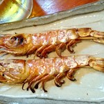 居酒屋 武双 - 赤エビの塩焼き