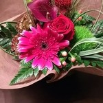 神保町 傳 - （2015/6  再訪）お花を頂きました。ありがとうございます(*^^*)