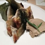 神保町 傳 - （2015/6  再訪）★この日のイチバン★鮎の焼きもの。肝のペーストが美味しい。