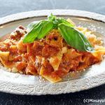 ピッツェリア ジンガラ - 牛スネ肉のラグーソース パッパルデッレ