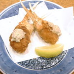 いし川 - カニ爪フライ　タルタルソースで☆♪☆♪