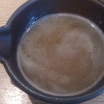 麺屋一燈 - 2015/6 汁なし鶏白湯そばの割りスープ