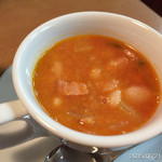 イル・ターボロ - 2015.6.21(日)19時半予約 ディナーコース2100円他追加  ロースハムとモッツァレラのトマトソースを指定