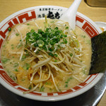 屯ちん - 屯ちん（ラーメン中680円+味付ネギ150円・薬味の量多め）