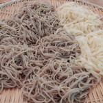 やまぶき - 1升盛りそば(ハーフ)&うどん