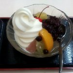 福嶋屋・茶房ふくしま - ソフトあんみつ