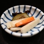 一二三亭 - おじやの漬物