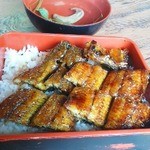 魚信 - 鰻重と肝吸い