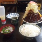 葉栗屋 - 味噌カツライス1050円