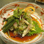 和風花紋 - 地元鯵のたたき