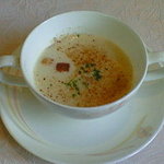 レストラン那智 - 黒タマネギとジャガイモのスープ（温）