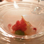 THE SODOH HIGASHIYAMA KYOTO - 2015/06 Finest　￥9,000  柑橘のマリネ　オレンジとハーブのシャーベット