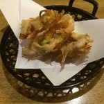 春のお店 - 白海老かき揚げ