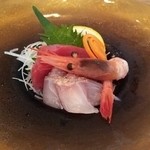 地菜和食　庵 - 鮮魚のお造り盛り合わせ