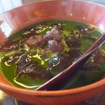 魚菜料理 縄屋 - レンコン餅の宇治金時、抹茶のビター感と風味が美味しいアップ