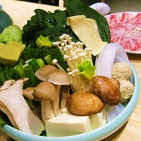 瓢斗 四条烏丸店 - 出汁しゃぶ　上野菜盛り合わせ