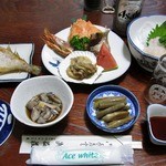 旅館 浜益荘 - 料理写真:2015年6月の夕食
