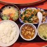 中華料理 香州 - 定食には麻婆豆腐が付きます