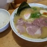 はまんど - 白湯６８０円と地ごはん１３０円　計８１０円≪2015年6月≫