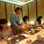 築地すし好 JIN仁 - ８人の個室で「シェリロゼ１３周年」の食事会