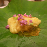 築地すし好 JIN仁 - とうもろこしのピューレ