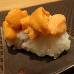 築地すし好 JIN仁 - ばふんウニの握り