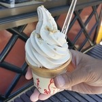 アイヅピーナツマート - おくや ロイヤルピーナッツソフトクリーム 大 380円