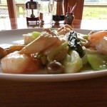 和華 - 青梗菜とえびの特製塩麹炒め