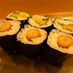 鮨辰巳 - 紫蘇と沢庵　やまごぼうの味噌漬け