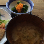 おひたしとお味噌汁