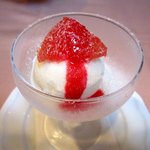ベルクール - 本日のデザート(ヨーグルトのソルベ)！(2015,06/21)