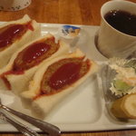 ビクトリー - ハンバーグサンド