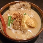 麺場 田所商店 - 北海道味噌らーめん（700円＋税）、炙りチャーシュー（120円＋税）