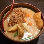 麺場 田所商店 - カレーらーめん（870円＋税）、チキンカツ（100円＋税）