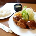 トニオ - 料理写真:2015年1月　ミンチカツ定食【850円】