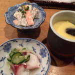 こなから 本店 - お通しは3種