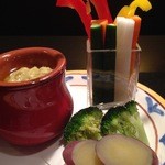 胡桃 - 色々野菜のバーニャカウダ