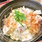 Yoshinoya - 豆腐ぶっかけ飯　アップ