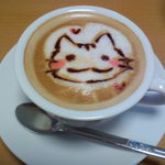 Aruba - 本格的なカプチーノ（可愛いラテアートのサービス付450円）