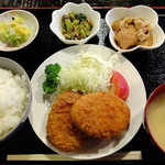 Izakaya Toukichi Rou - メンチコロッケ定食