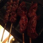 Yakitori＆wine Barsamico - つなぎ&白レバー(@220円・別)