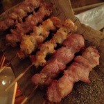 Yakitori＆wine Barsamico - ハラミ&そり(@220円・別)&ひざ軟骨(@180円・別)